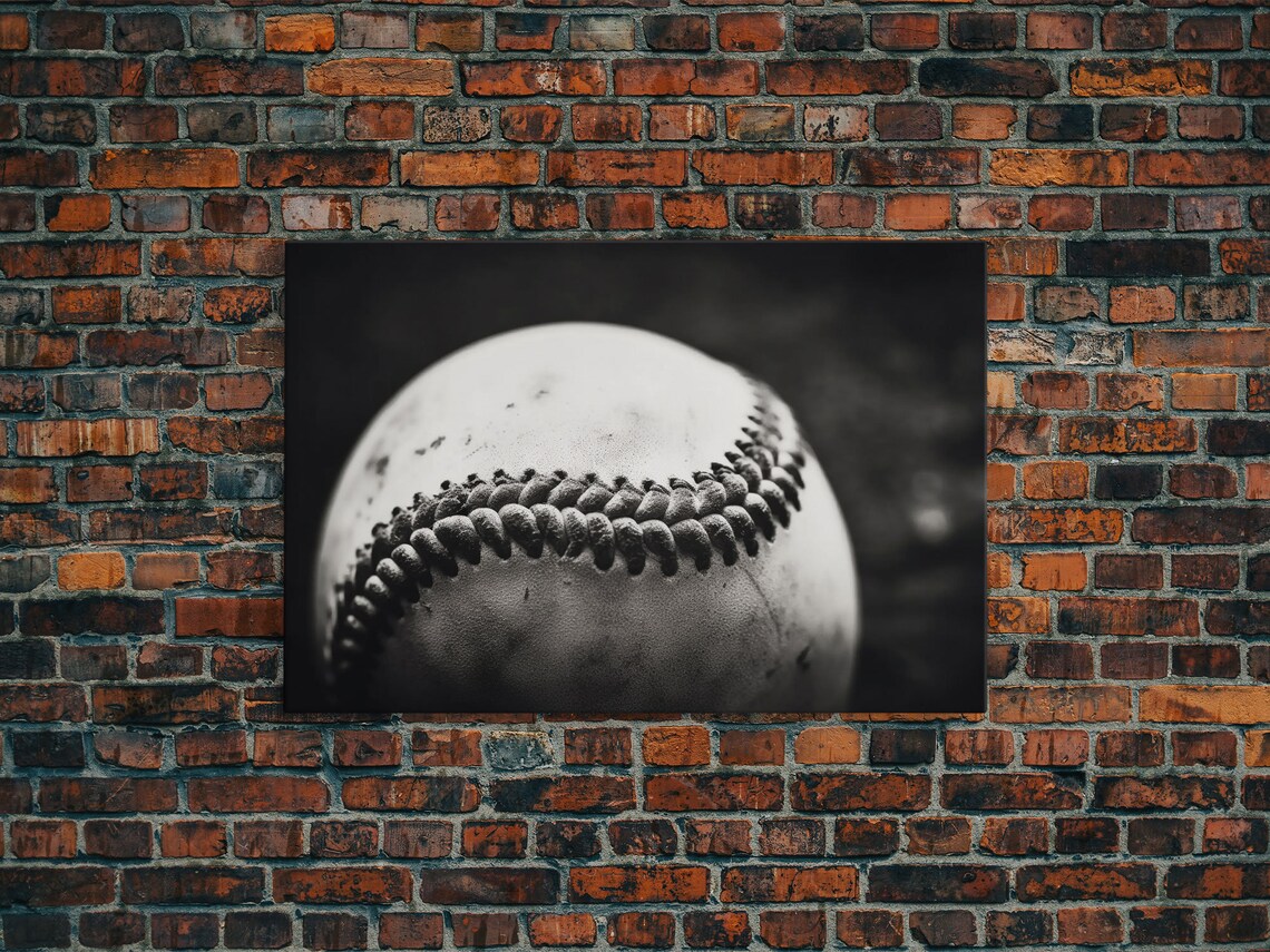 Vintage Baseballs Still Life Photo Print, Kids Room