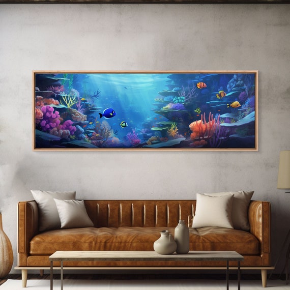 Great Barrier Reef Underwater Painting Art Print