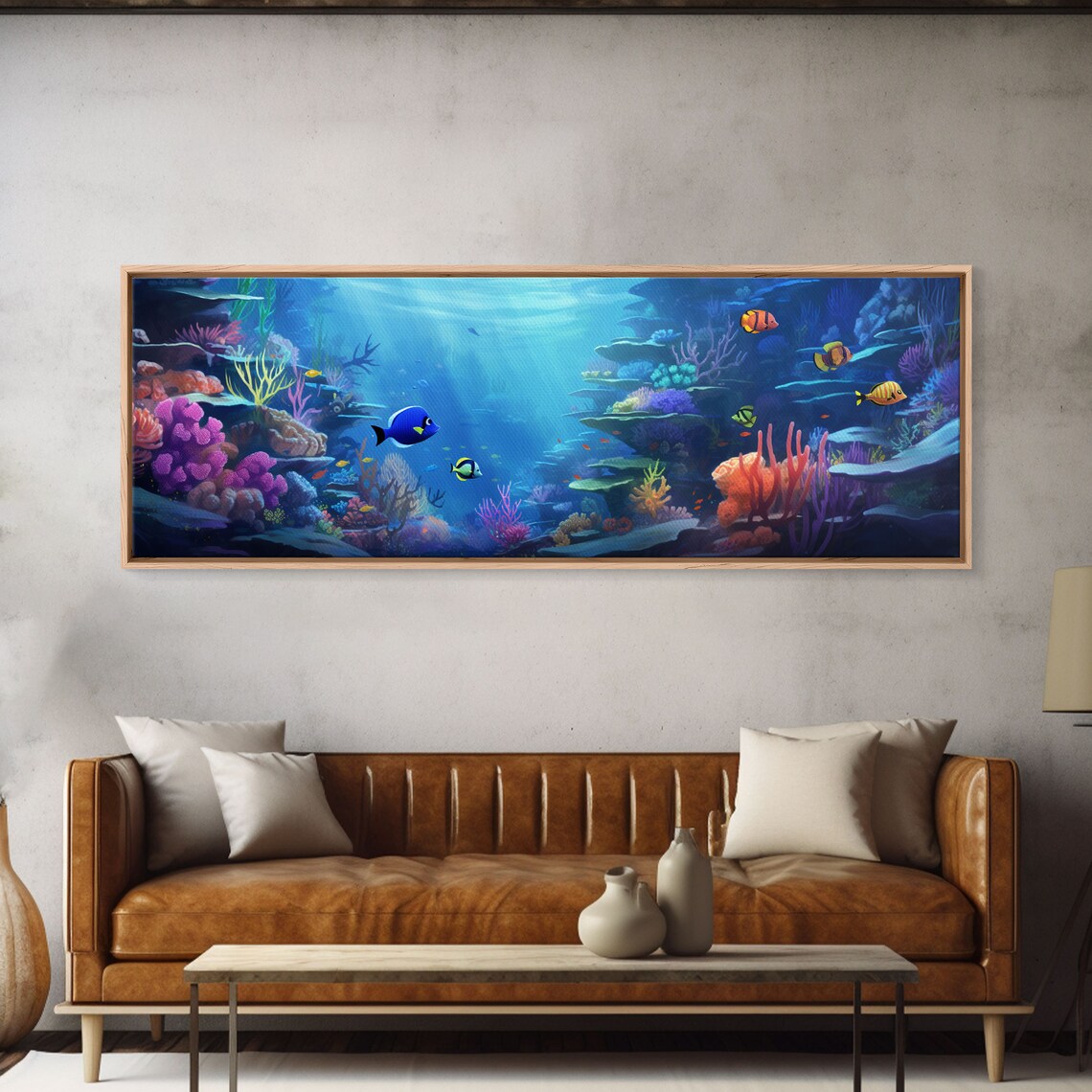 Great Barrier Reef Underwater Painting Art Print
