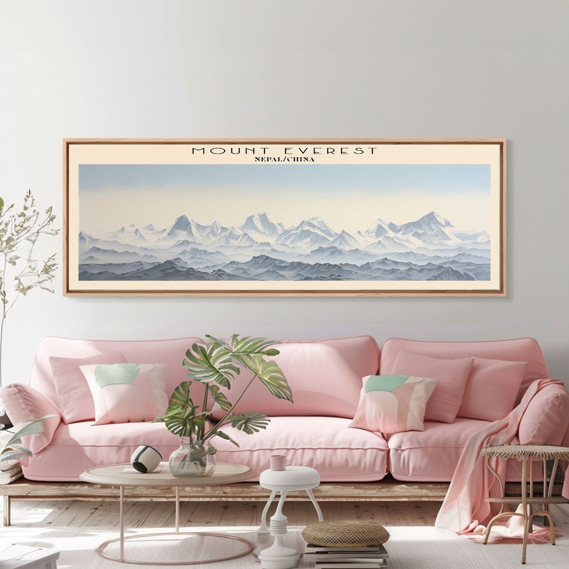 Mount Everest Nepal China Himalayan Snow Peaks Panorama Travel Poster - Image 4