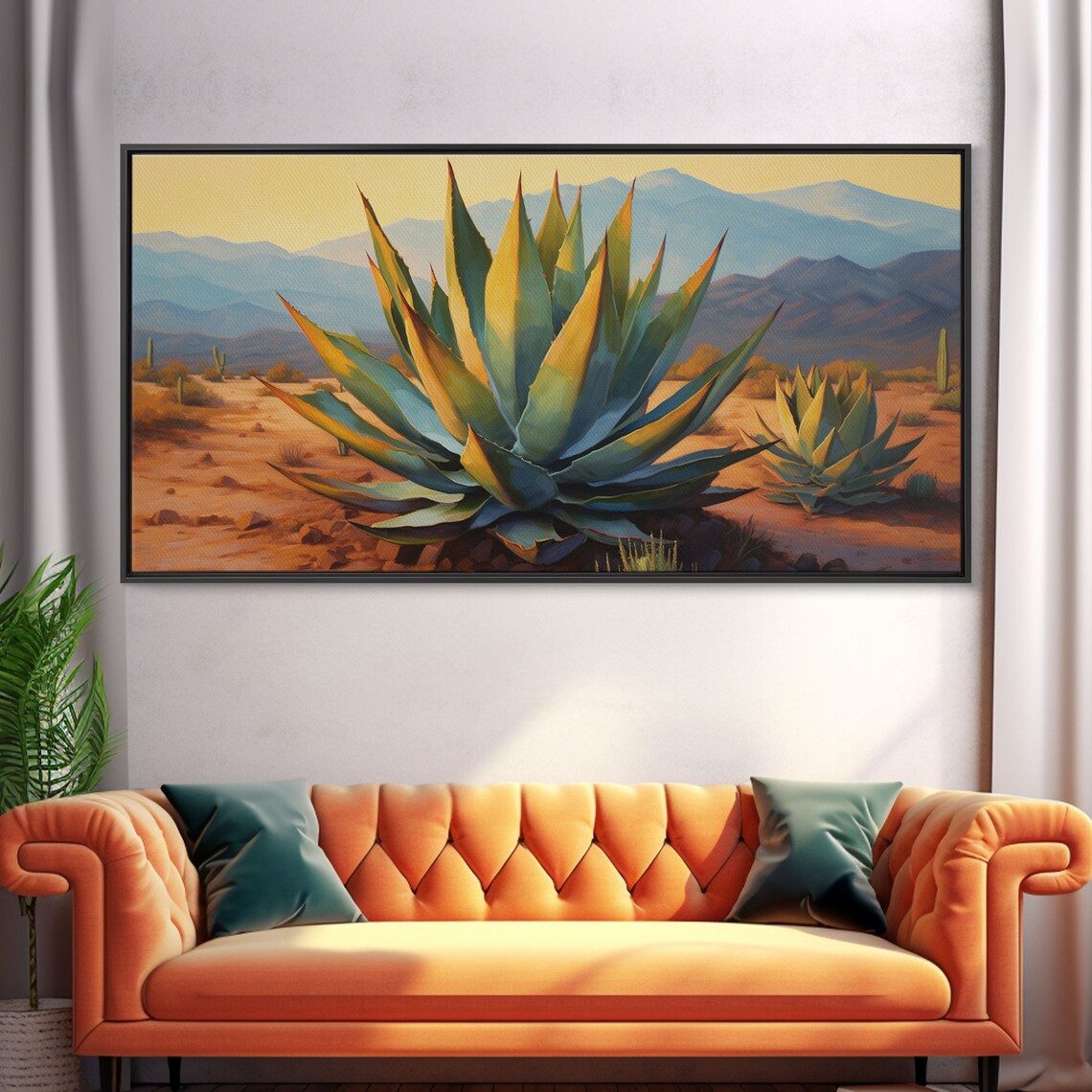 Agave Desert Southwestern Landscape Art Print - Image 5
