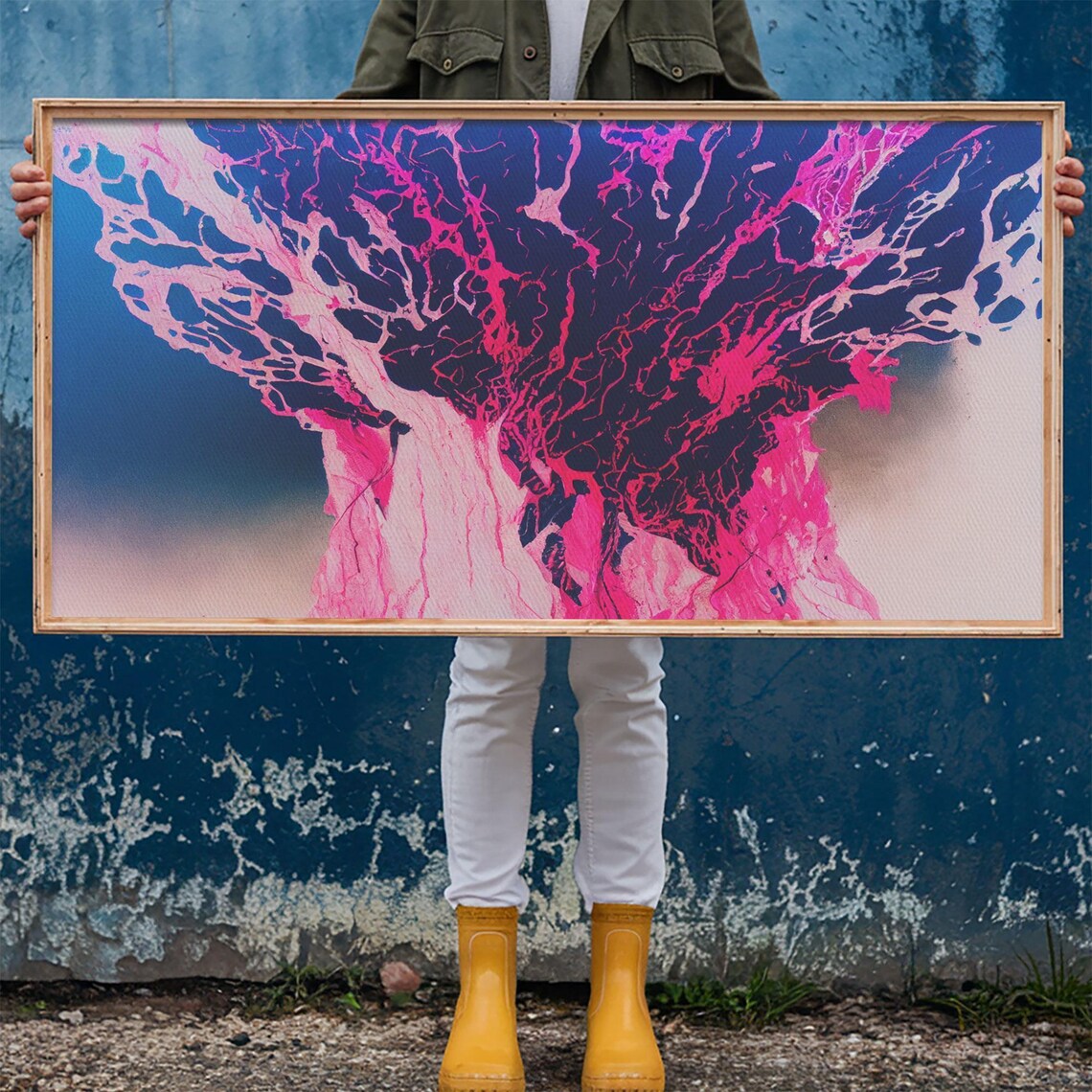 Neon Pink Explosion Trippy Psychedelic Art - Image 5