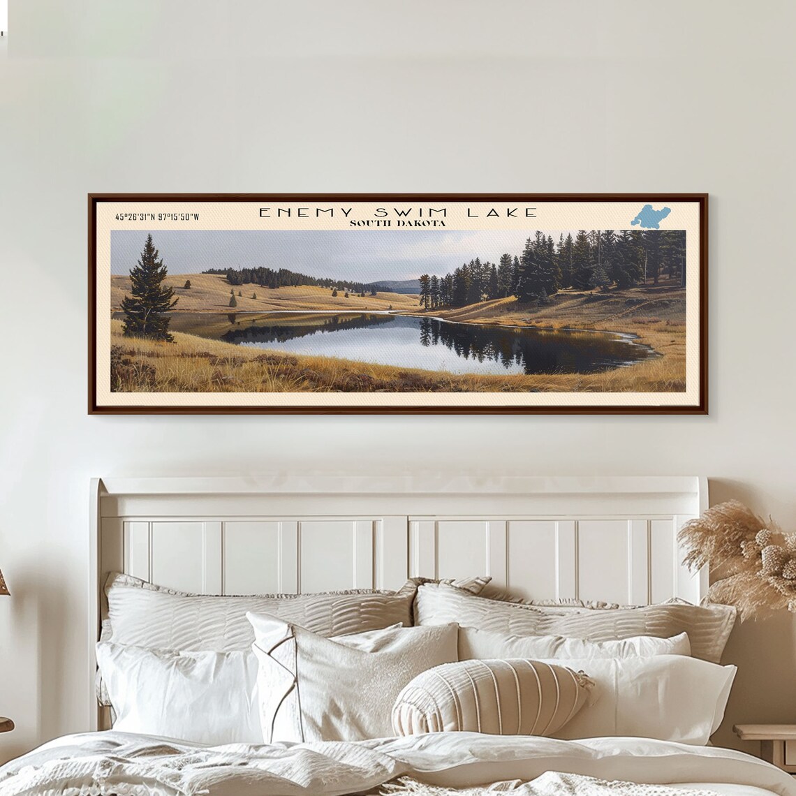 Enemy Swim Lake South Dakota Golden Prairie Hills Pond Poster - Image 3