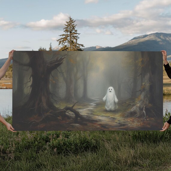 Cute Lil Boo In The Forest, Cute Halloween Decor
