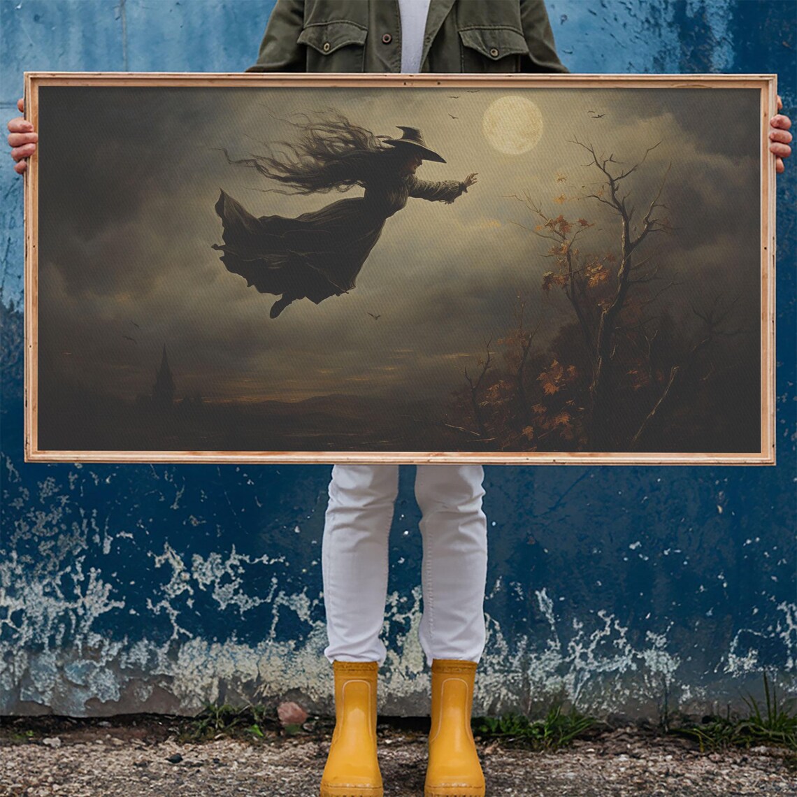 The Flying Witch, Halloween Horror Print - Image 5