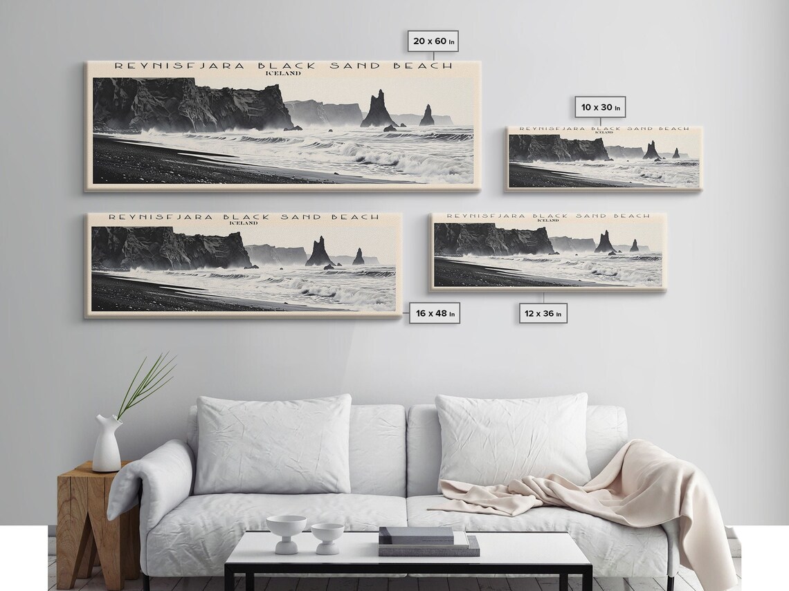 Reynisfjara Black Sand Beach, Iceland Travel Poster - Image 2