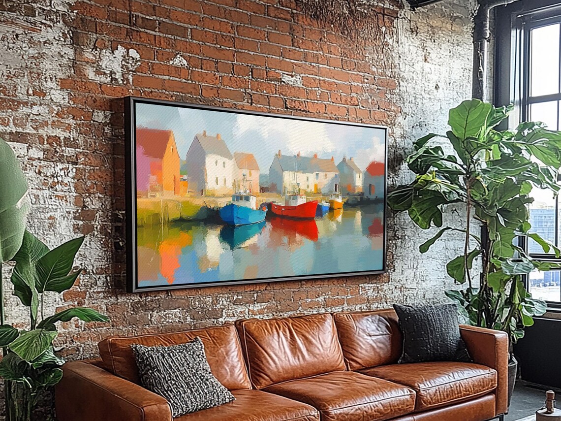 Nantucket Retro Nautical Seascape Poster Print - Image 4