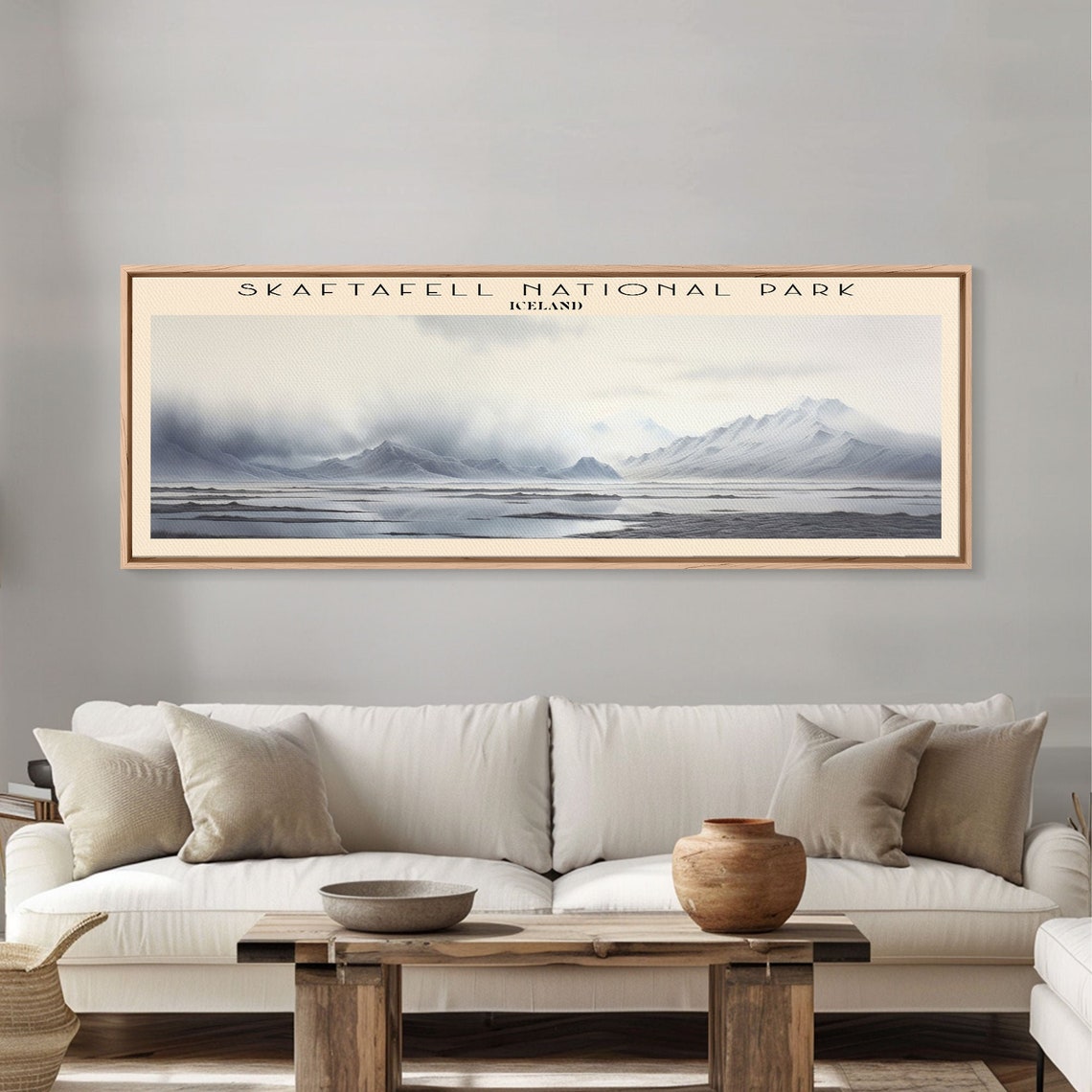Skaftafell National Park Iceland Glacial Plain Moody Mountain Poster - Image 2