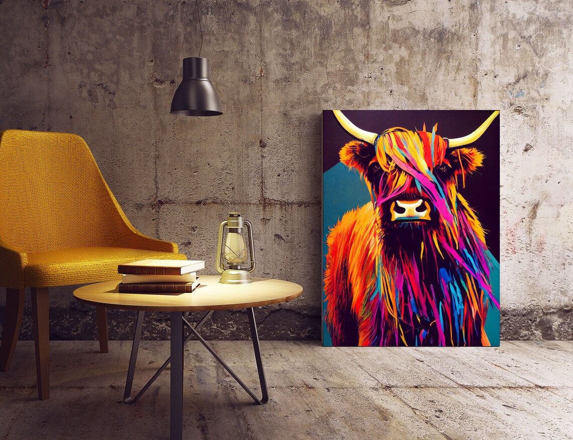 Highland Cow Scotland, Farmhouse Fine Art Print - Image 2
