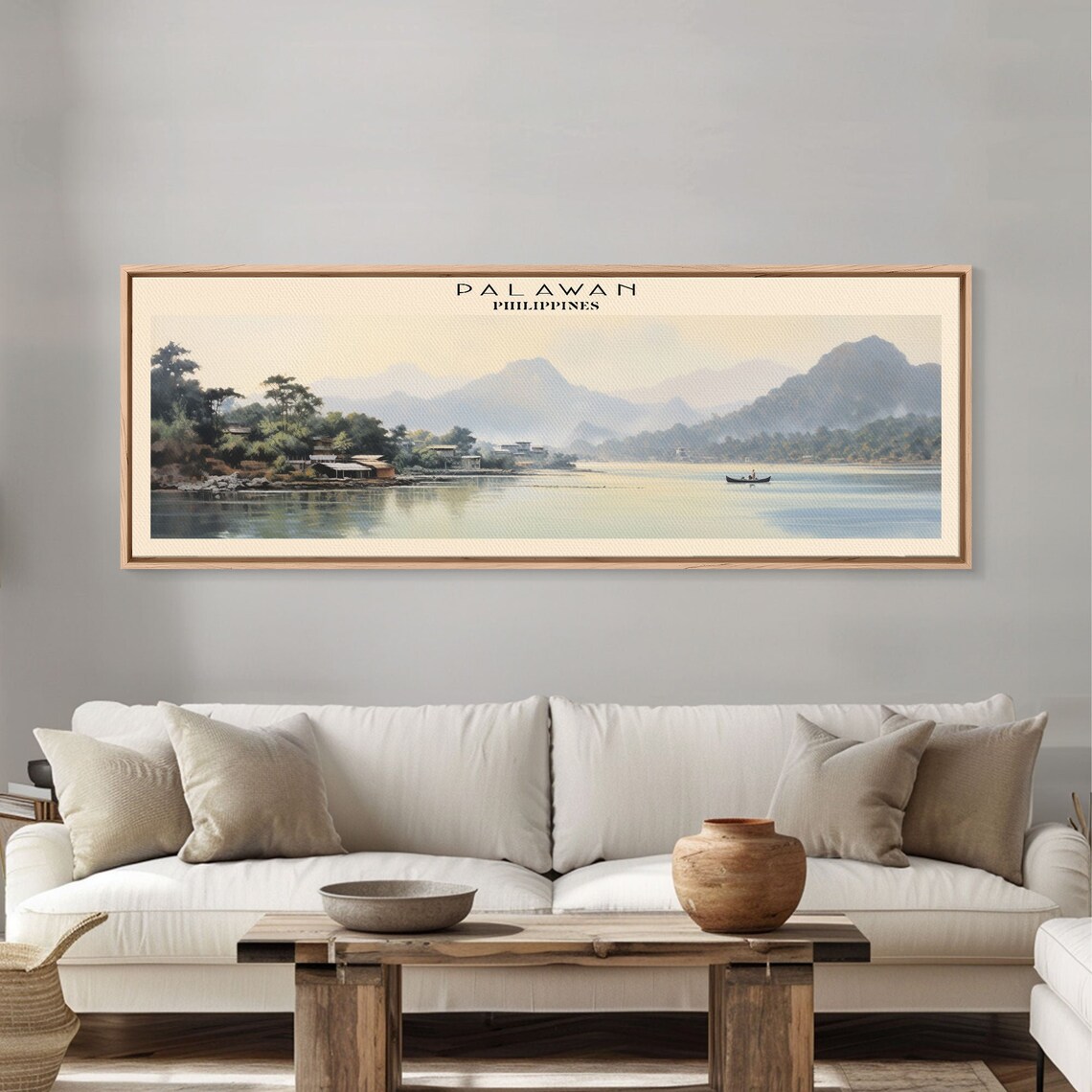 Palawan Travel Poster, Panoramic Wall Art Print - Image 5