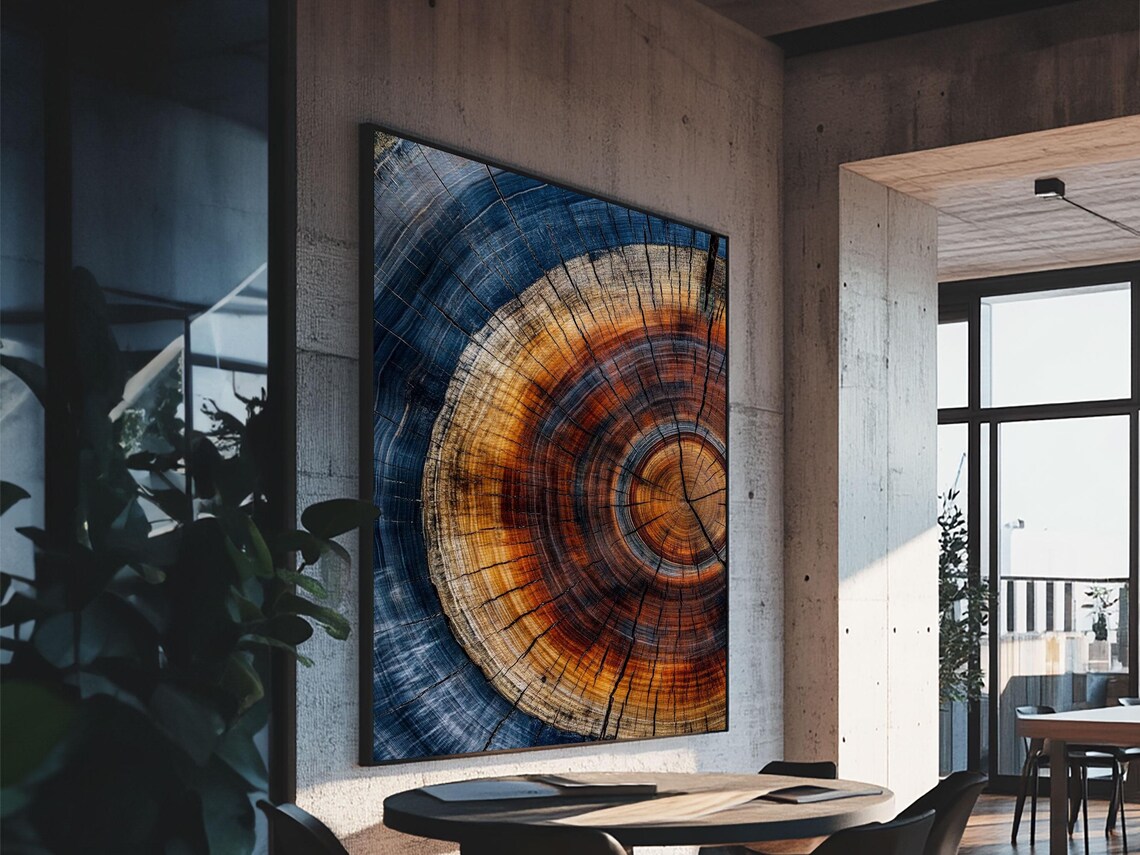 Tree Rings, Modern Farmhouse Boho Wall Art Print - Image 4