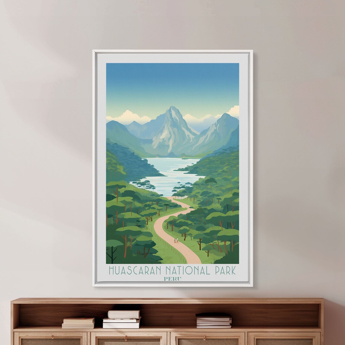 Huascaran National Park Peru Andes Snow Peaks Lake Valley Travel Poster - Image 5