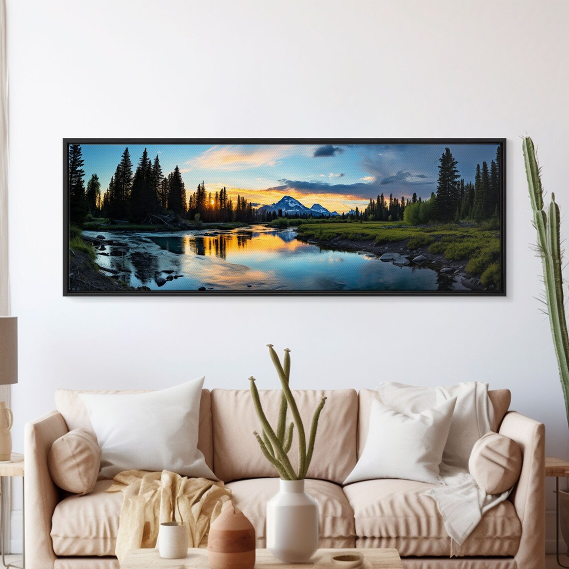 Banff National Park Sunset Panorama Art Print