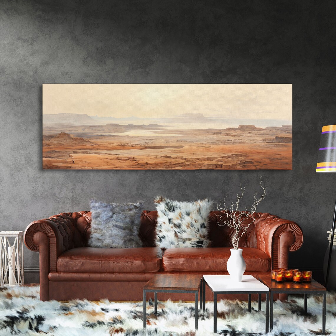 Arizona Desert National Park, Watercolor Landscape Print - Image 3