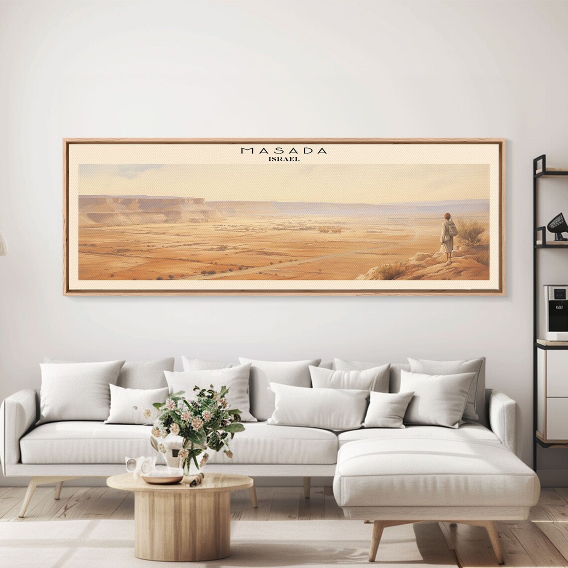 Masada Retro Travel Poster, Vintage Israel Decor - Image 2