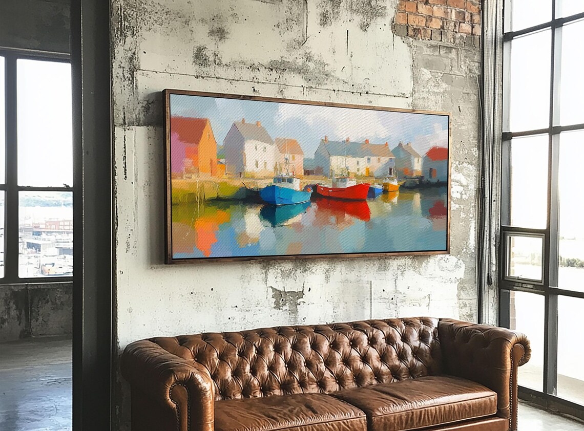 Nantucket Retro Nautical Seascape Poster Print - Image 5