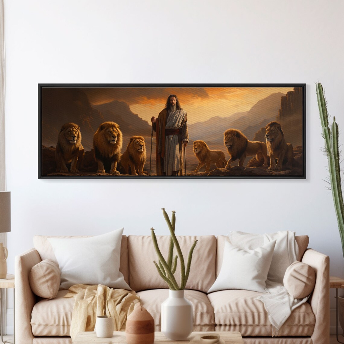 Jesus, Lion of Judah Christian Wall Art Print - Image 5