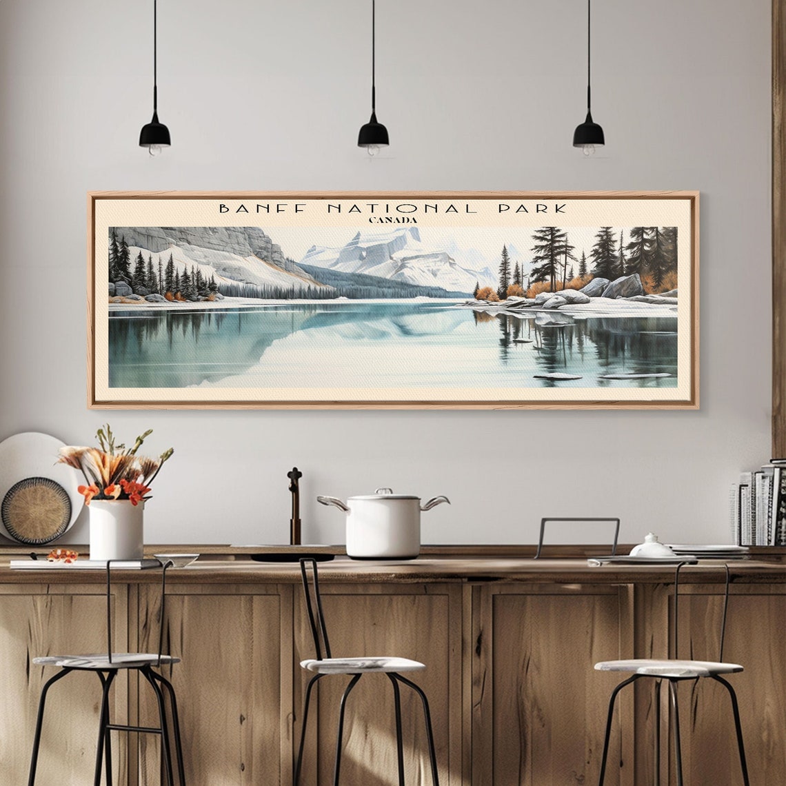 Banff National Park Canada Turquoise Lake Alpine Reflection Poster - Image 6