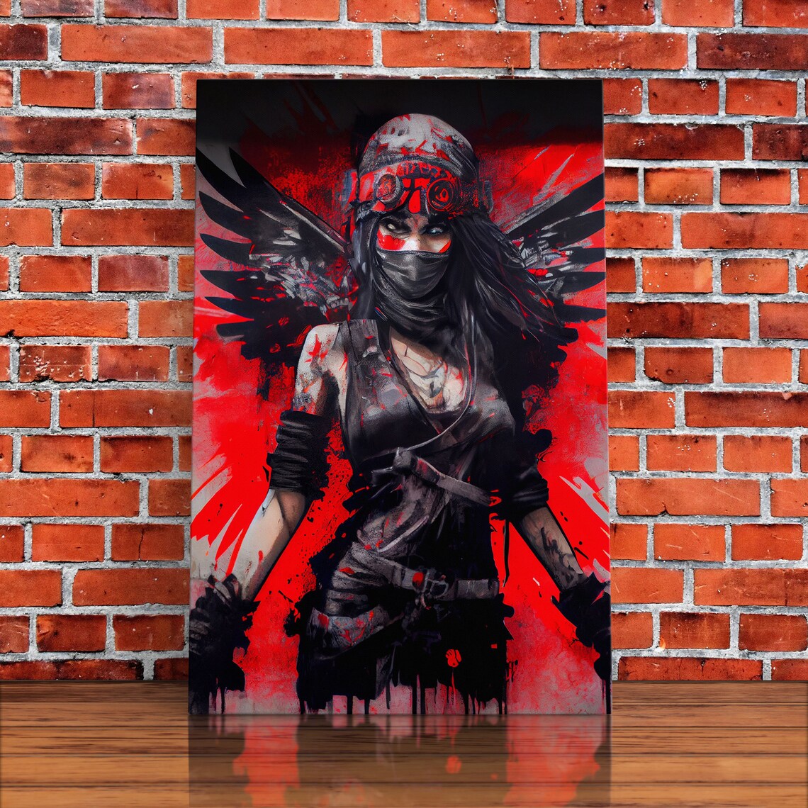 Graffiti Angel Art Print, Urban Art - Image 5