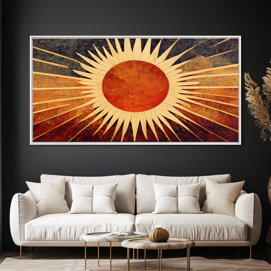 Midcentury Modern Sunburst Art Deco Wall Art Print - Image 5