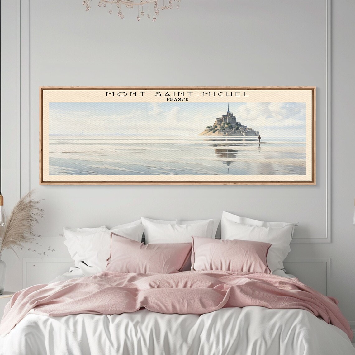 Mont Saint Michel France Abbey Island Tidal Flat Reflection Travel Poster - Image 6