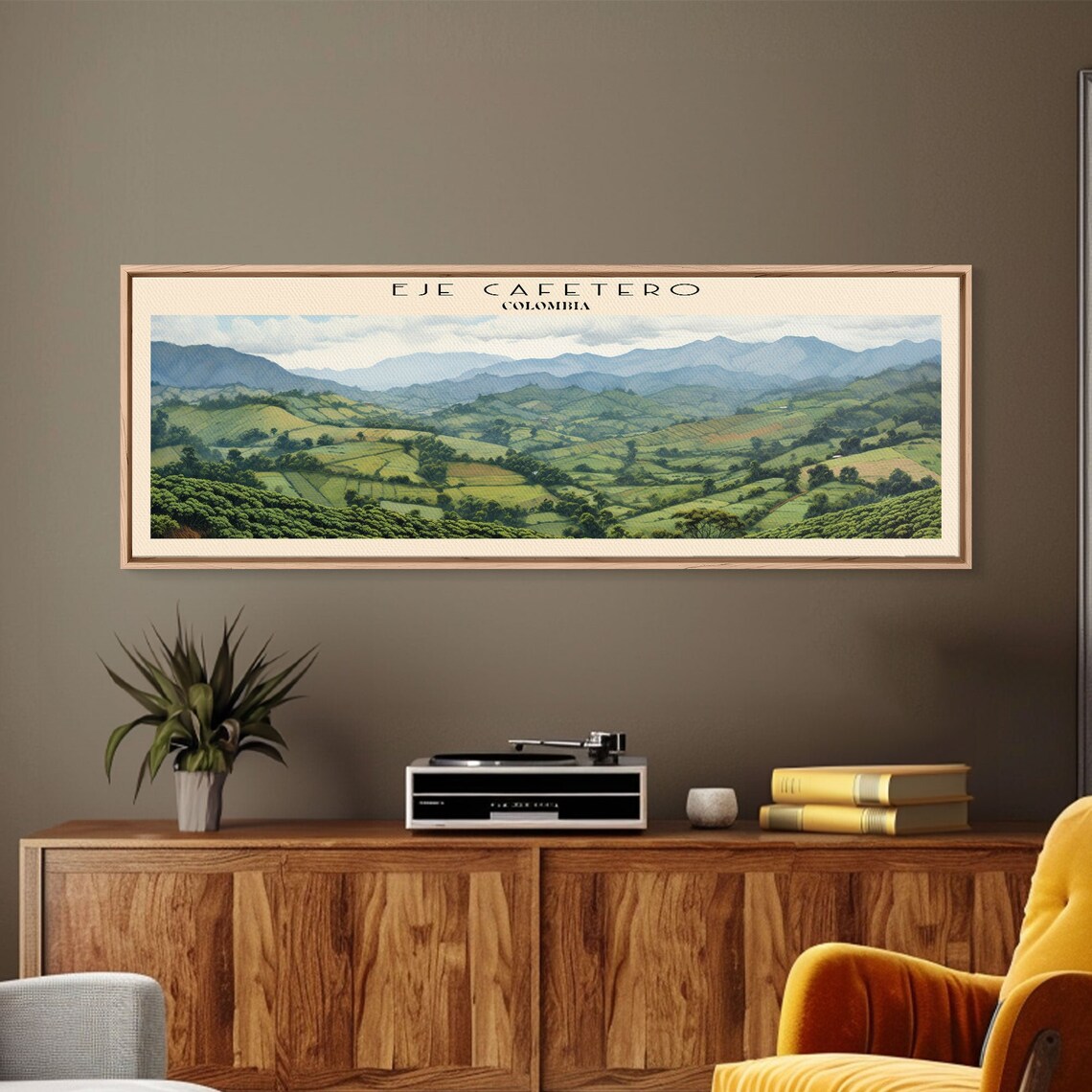 Eje Cafetero Colombia Travel Poster, Panoramic View - Image 6