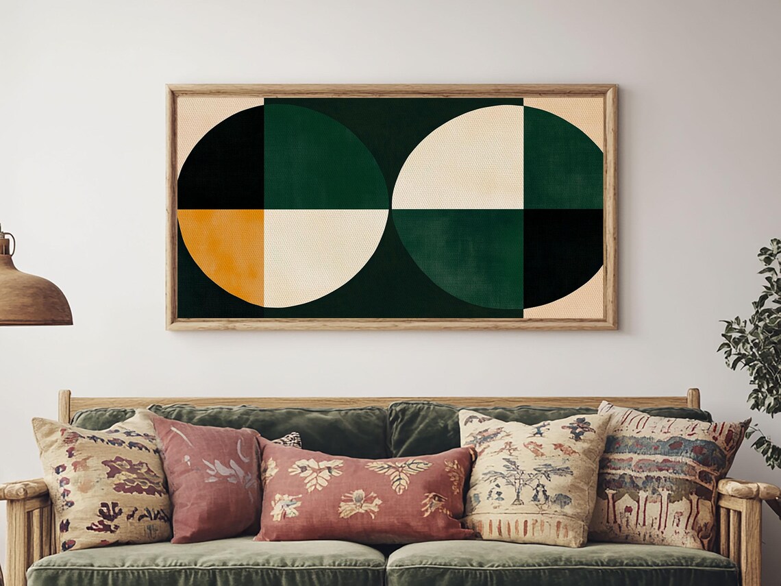 MCM Geometric Wall Art, Abstract Modern Poster - Image 6