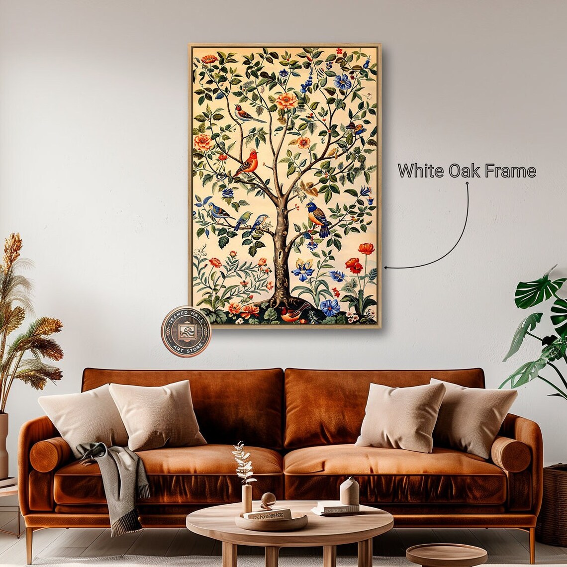 Colorful Songbirds, Tree Of Life Nature Art Poster - Image 5