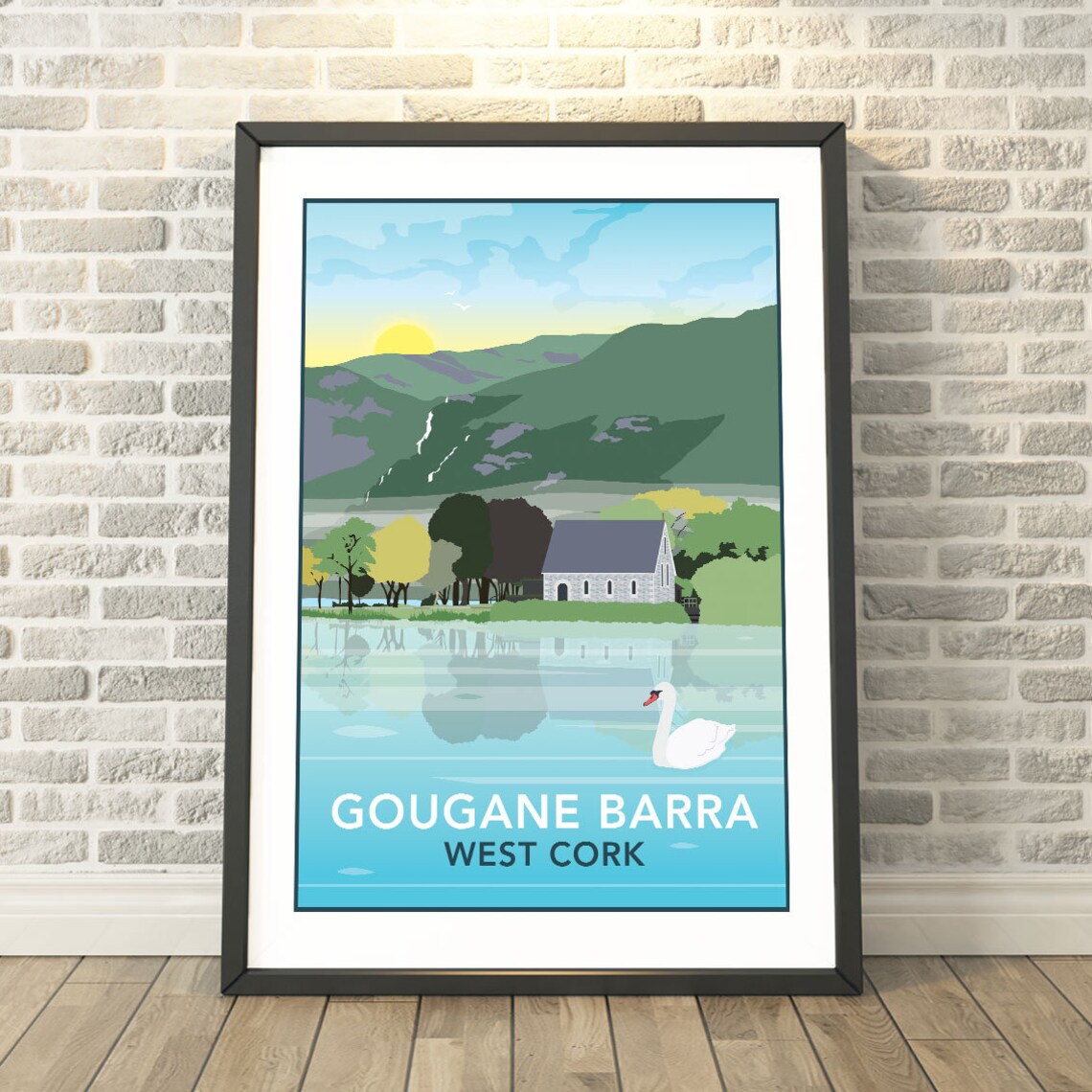 Gougane Barra, West Cork Ireland Travel Poster