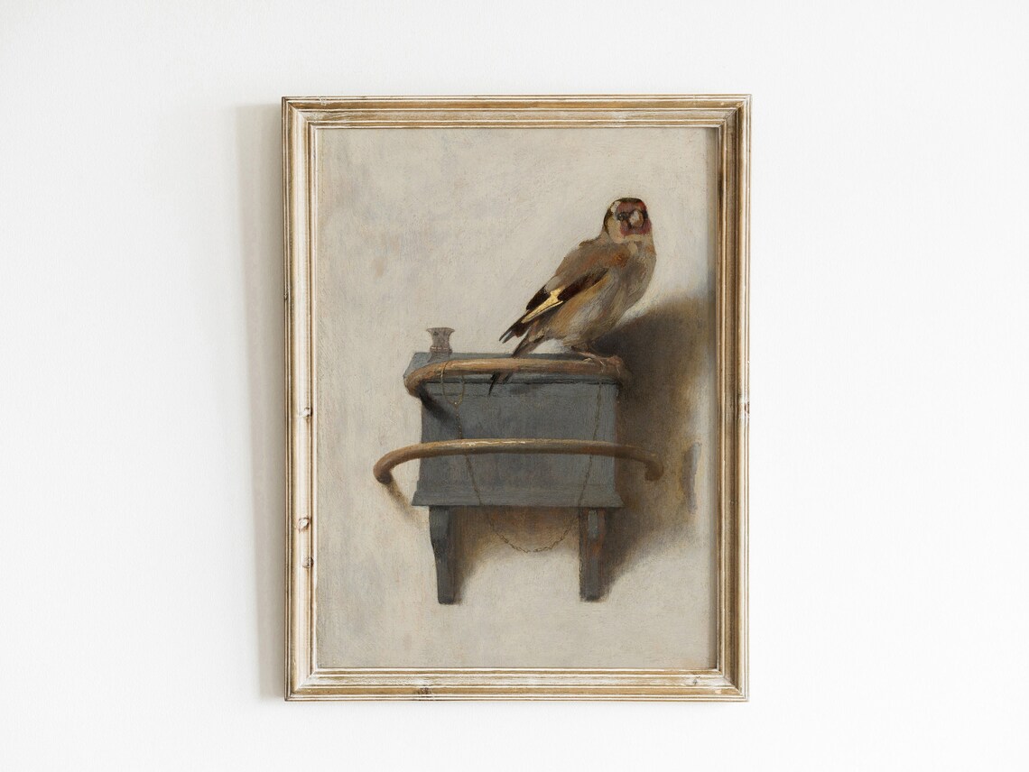 The Goldfinch Vintage Art Print, Kids Wall Decor - Image 3
