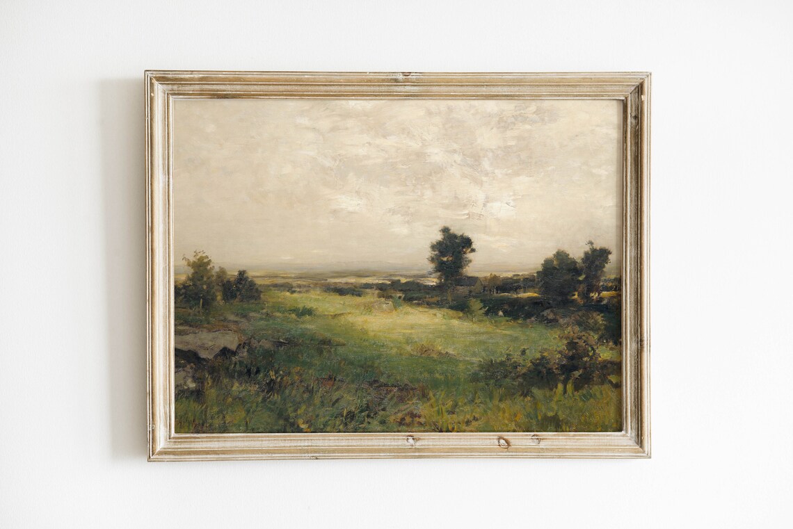 Vintage Landscape Art Print, Antique Wall Art - Image 4