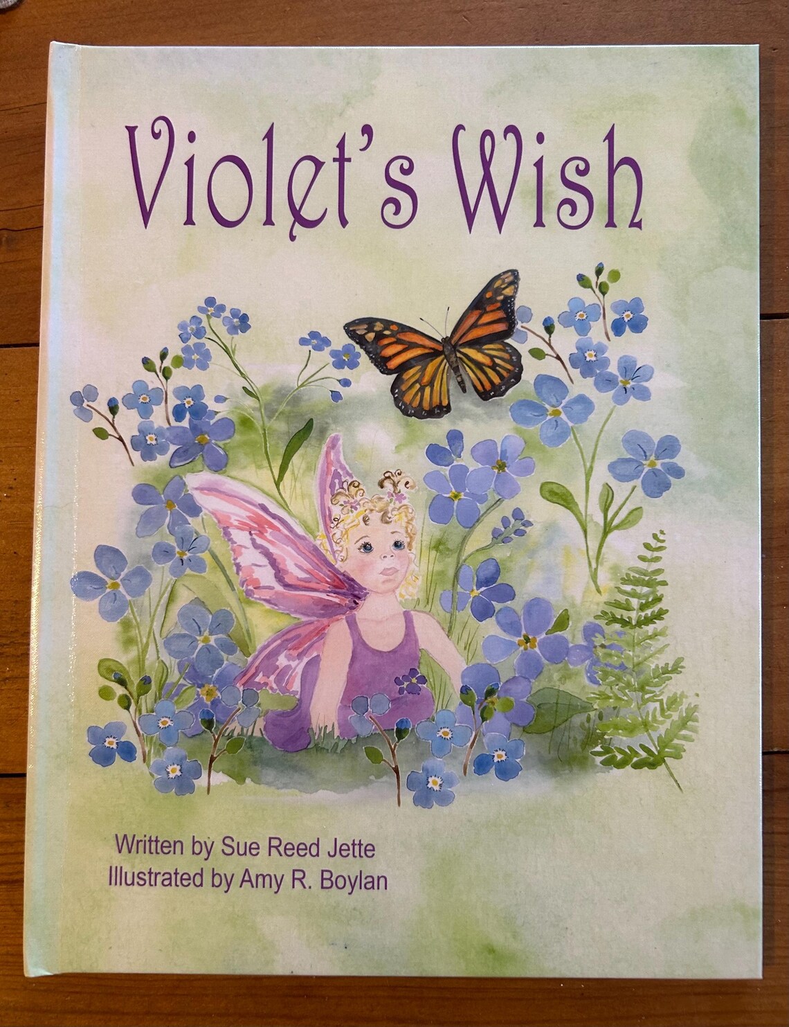 Violets Wish Fairy and Butterfly Childrens Book Cover Art Poster
