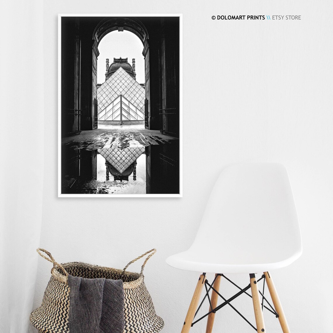 Paris Architecture Travel Poster, Black And White - Image 3