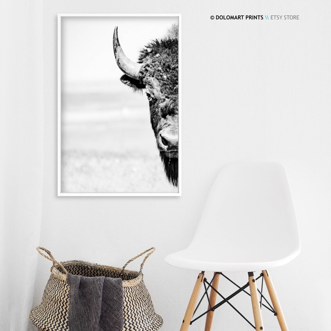 Bison Wilderness Photography Animal Poster Art Print - Image 3