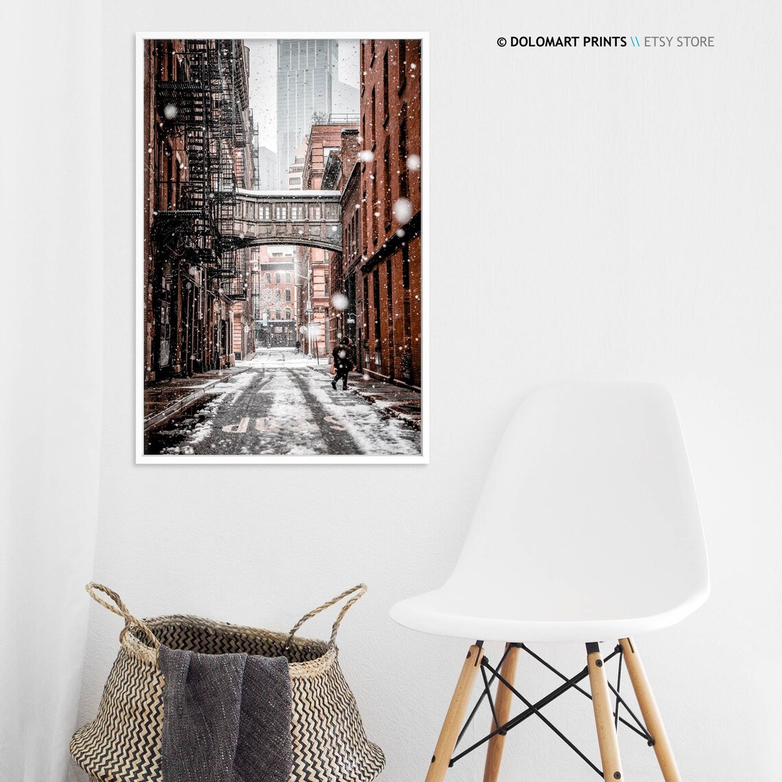 New York Winter Poster, Upper East Side Snow - Image 3
