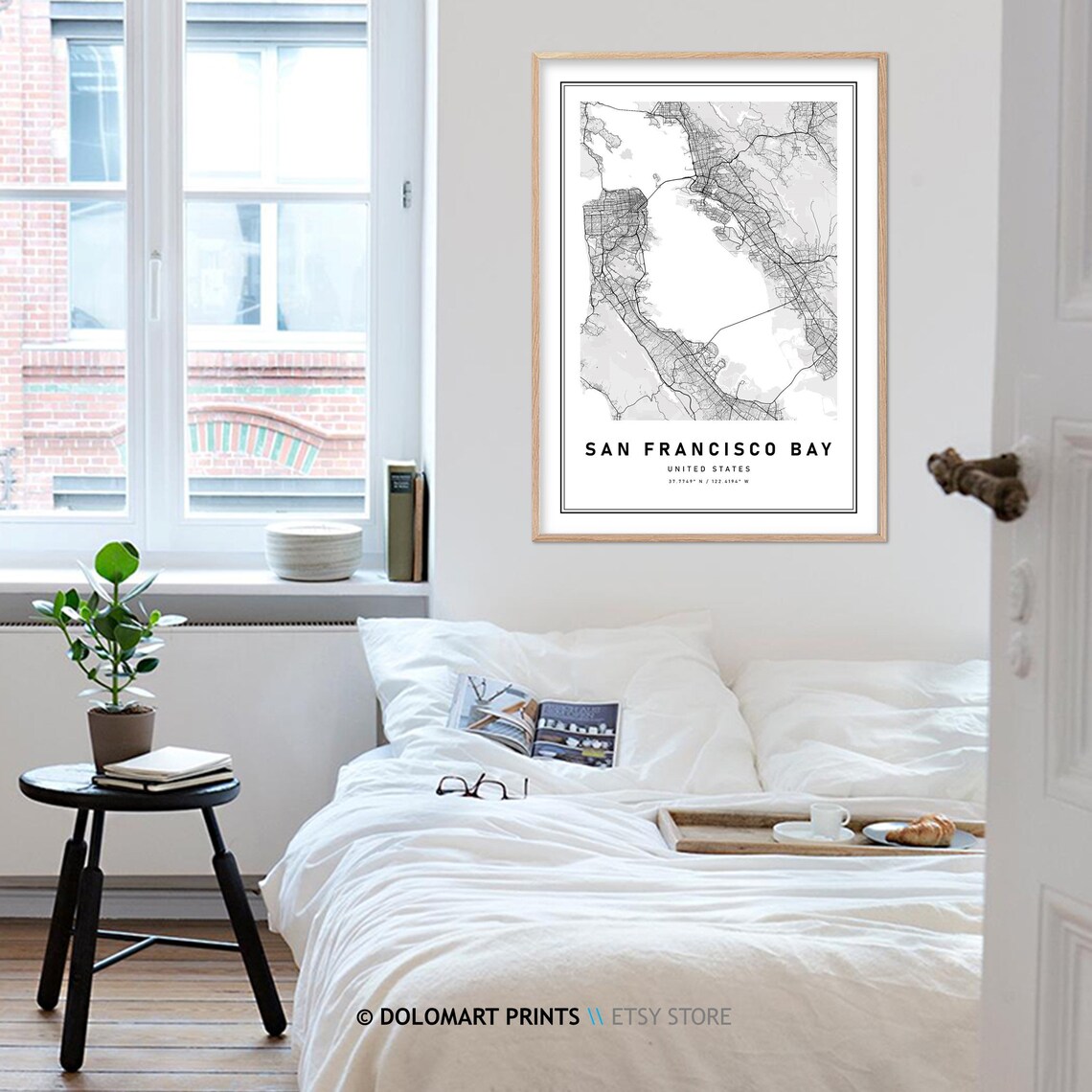 San Francisco Bay Area Map Poster, California - Image 4