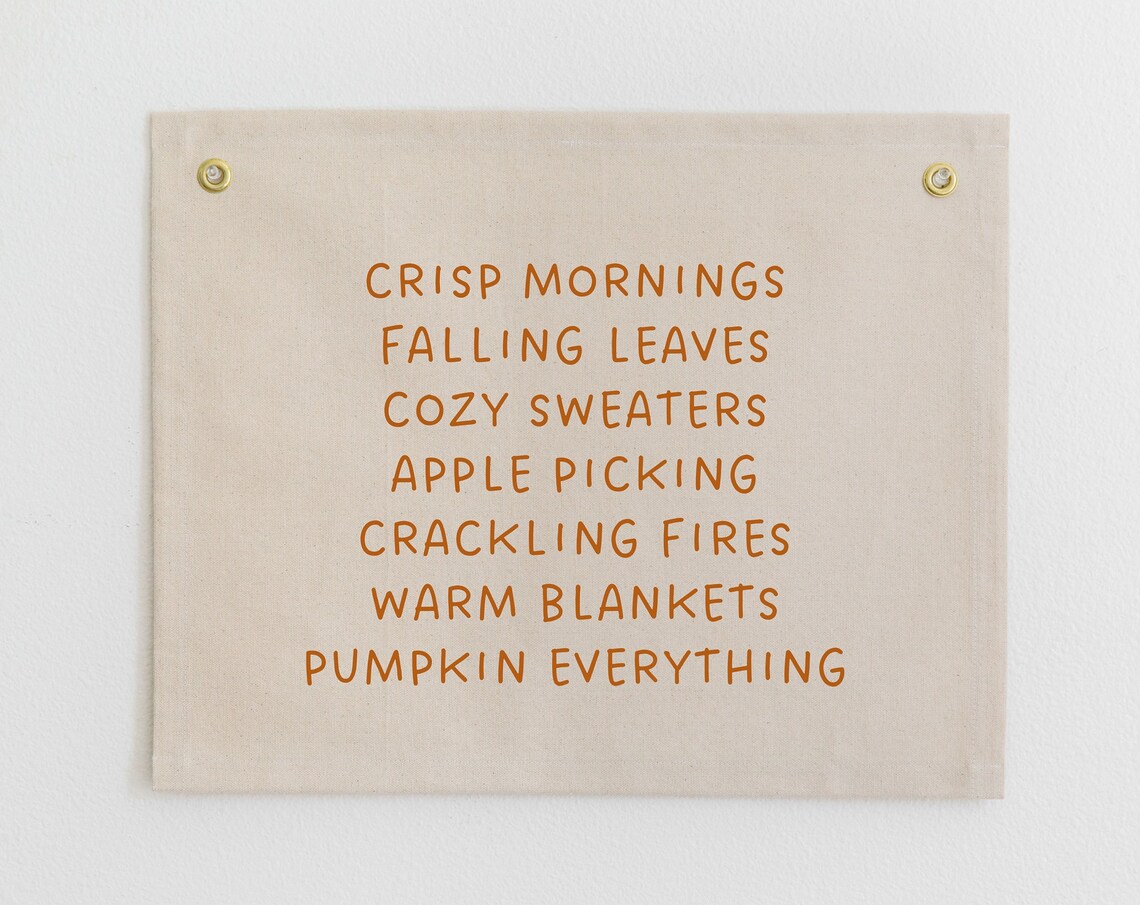 Fall Sayings Banner, Boho Minimal Fall Decor