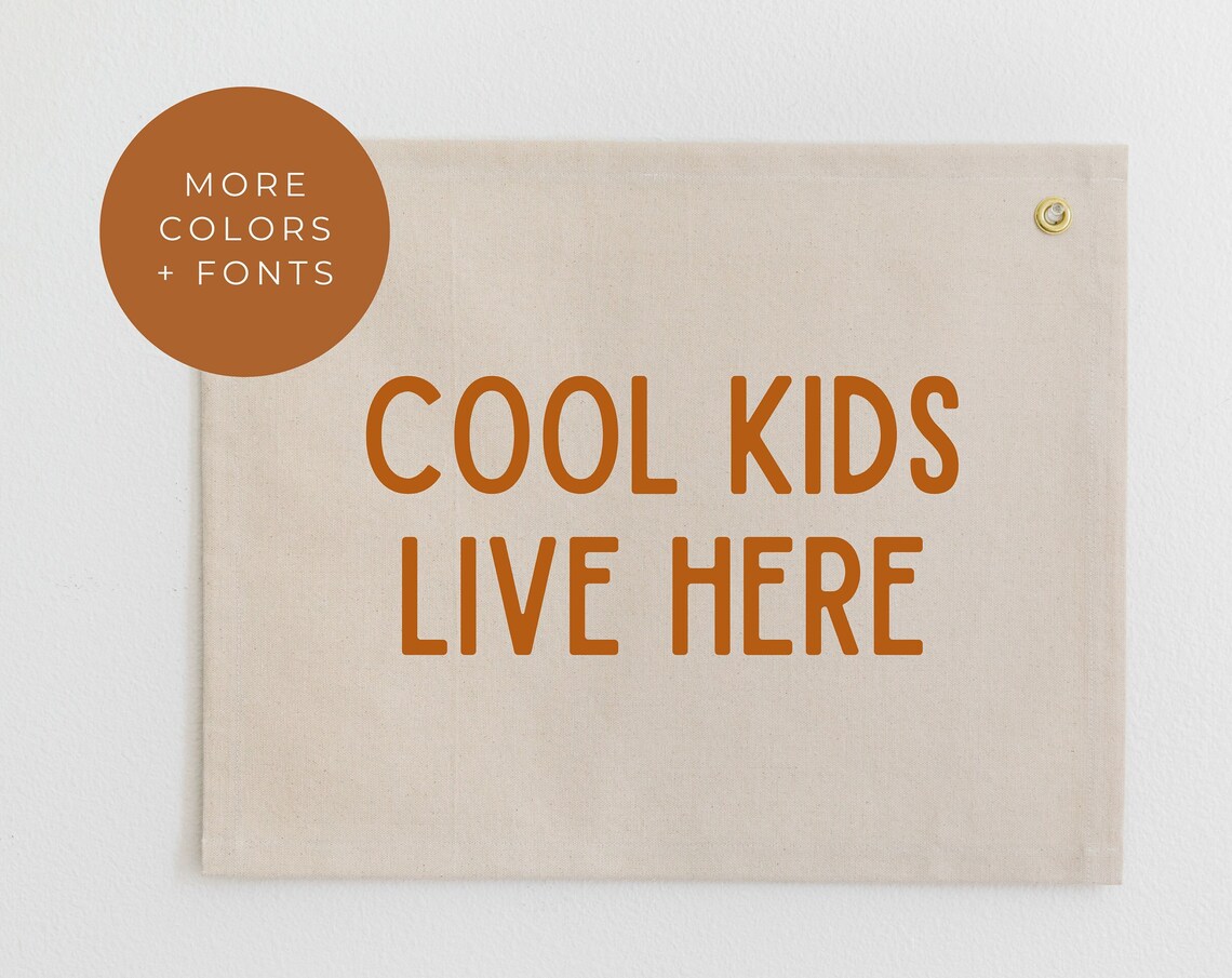 Cool Kids Live Here Nursery Wall Hanging