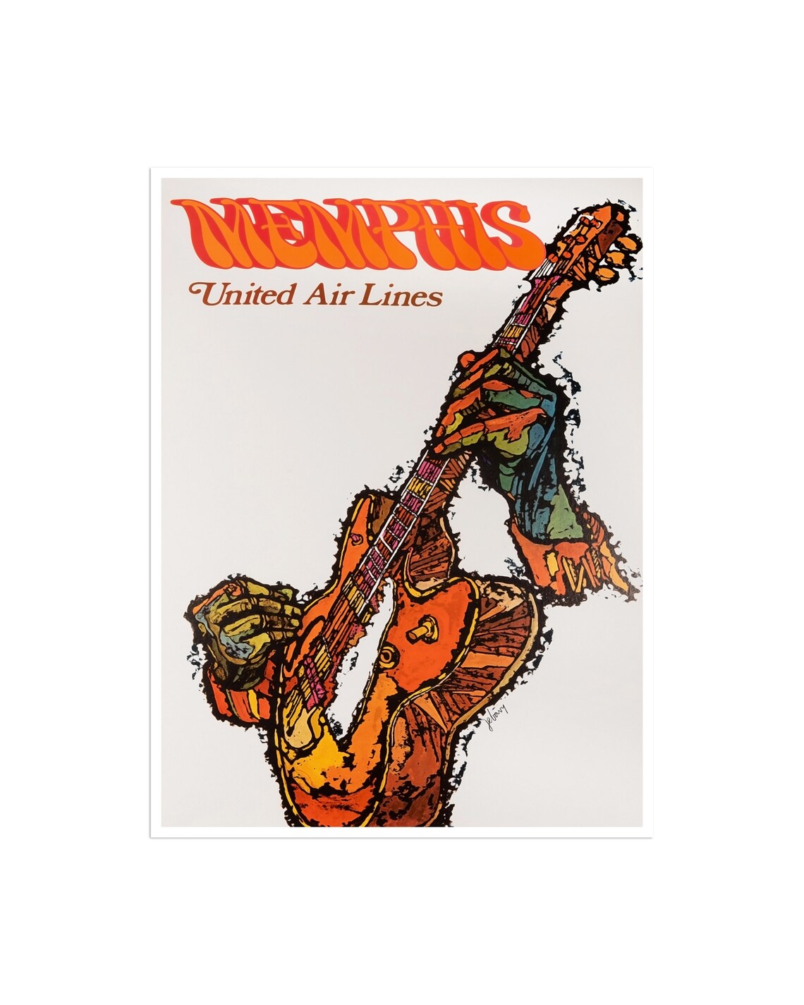Memphis, Tennessee Retro Travel Poster Art Print