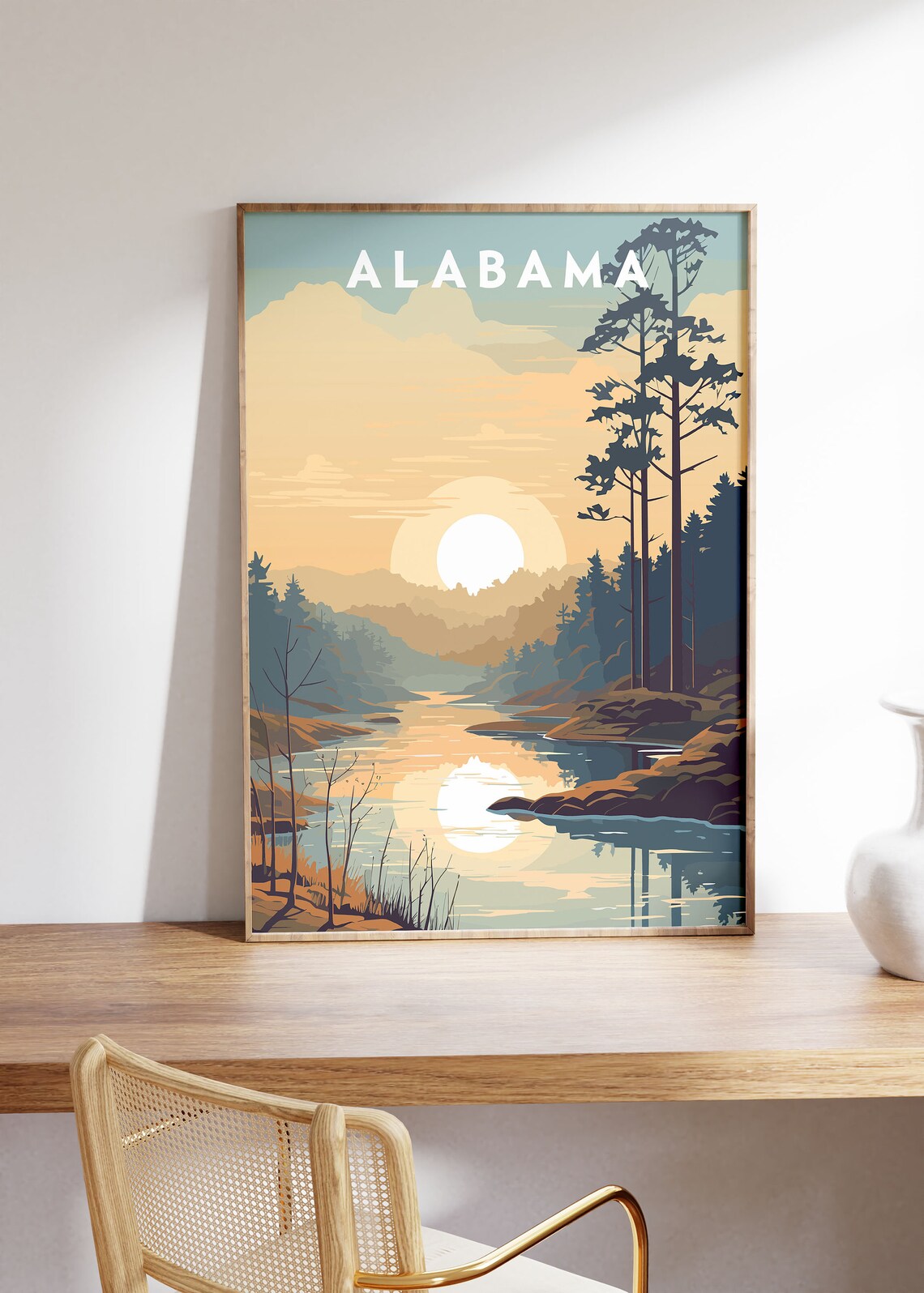 Alabama Minimalist Art Print, Alabama Poster - Image 3