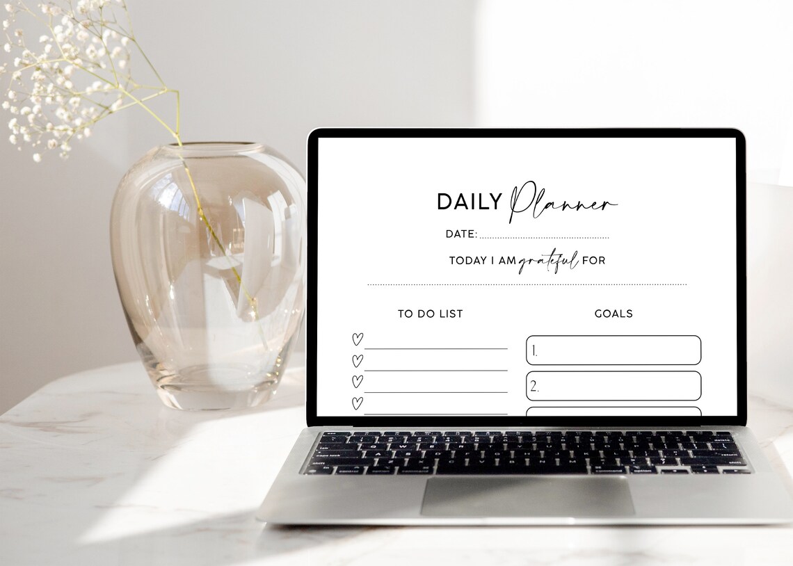 Simple Daily Planner, Productivity Schedule - Image 3