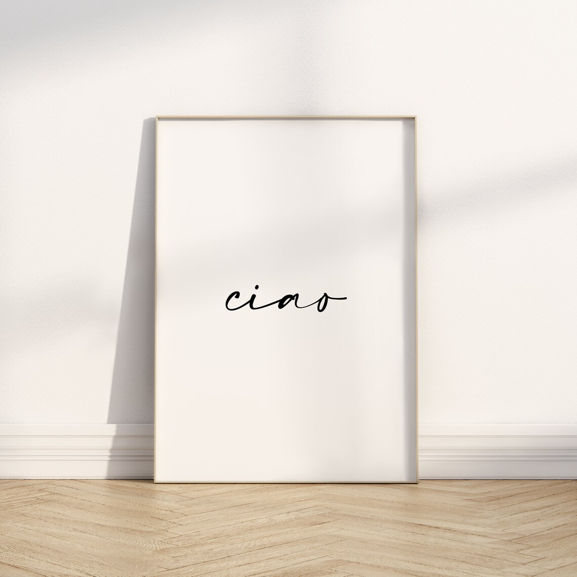 Ciao Italian Quote Poster, Italy-Inspired Wall Art