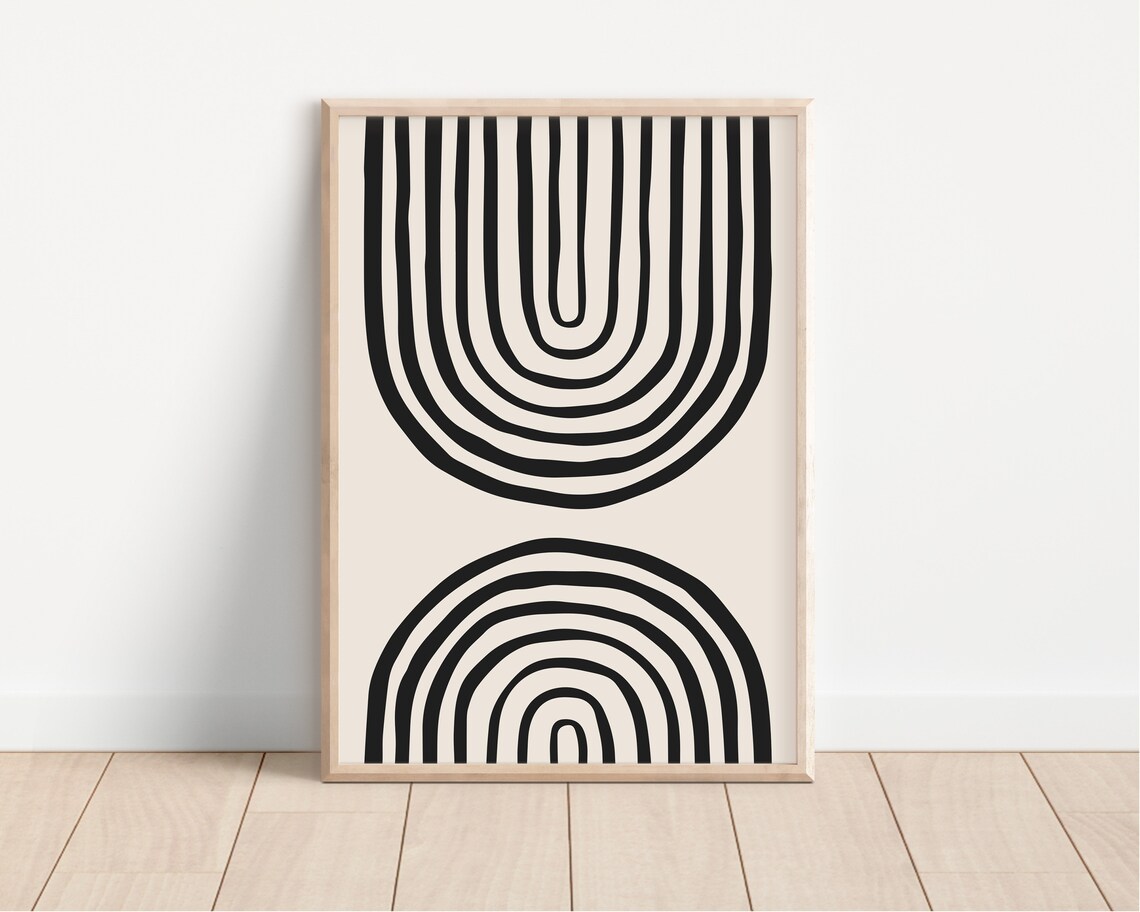 Black Arches Print, Boho Abstract Wall Art - Image 4
