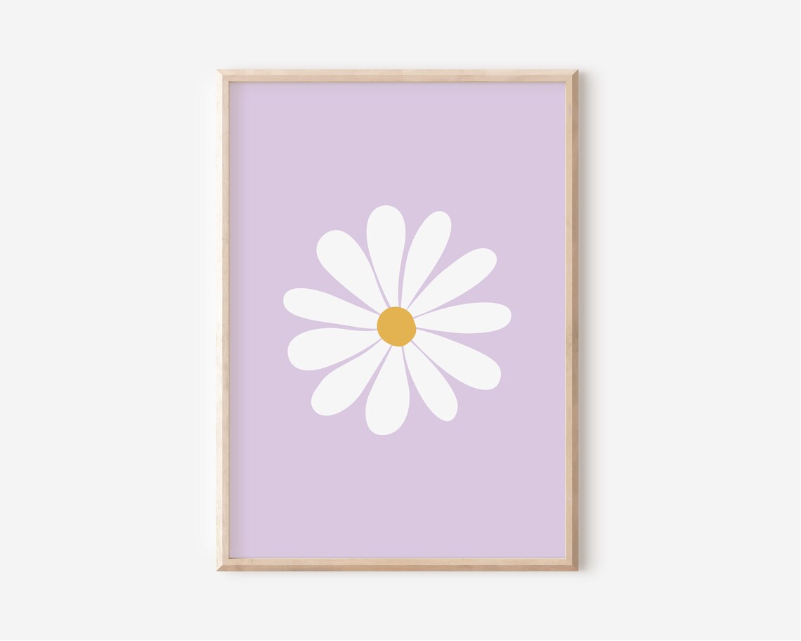 Daisy Print, Boho Floral Nursery Art Print - Image 2
