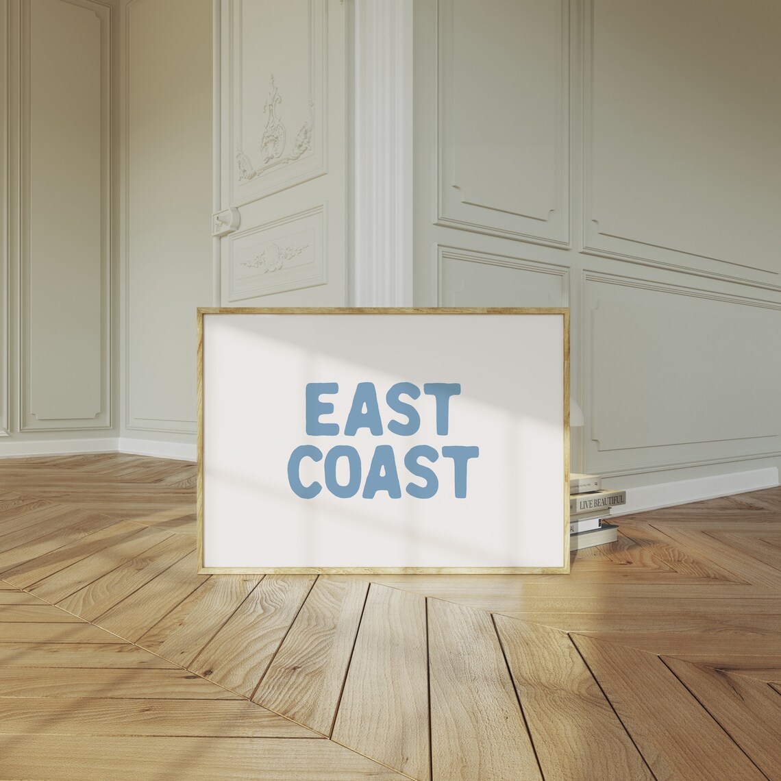 East Coast Coastal Wall Art, Minimalist Beach Print - Image 3