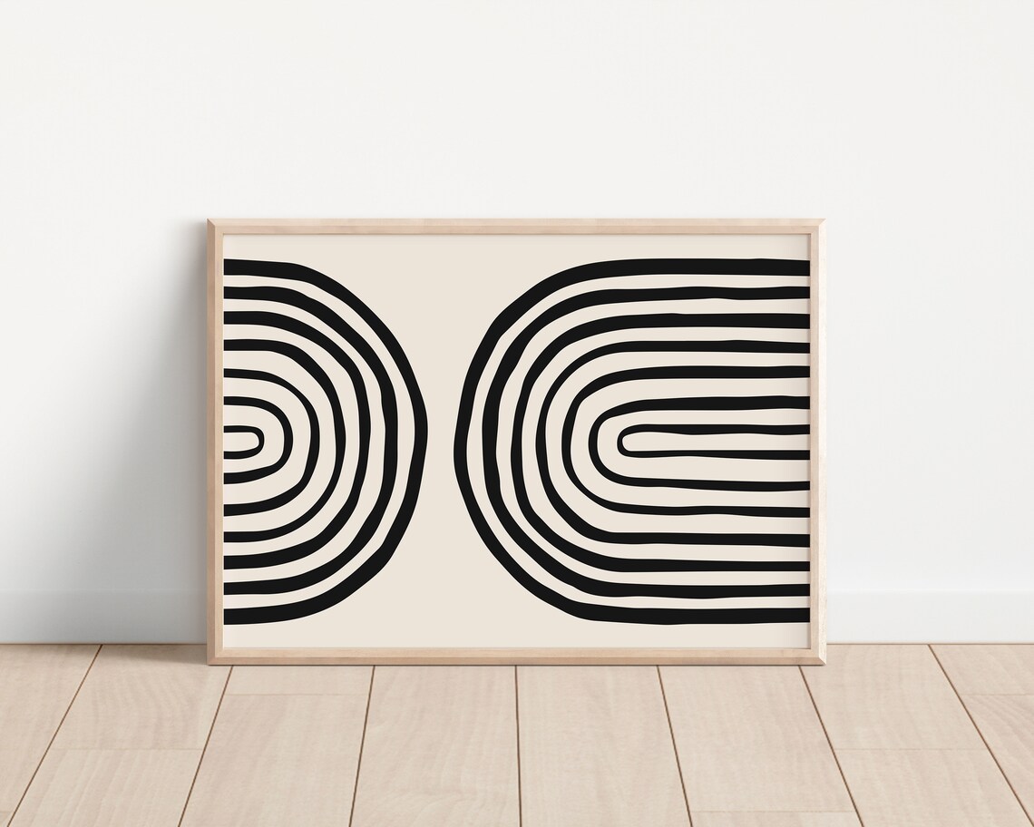 Black Arches Print, Boho Abstract Wall Art - Image 2