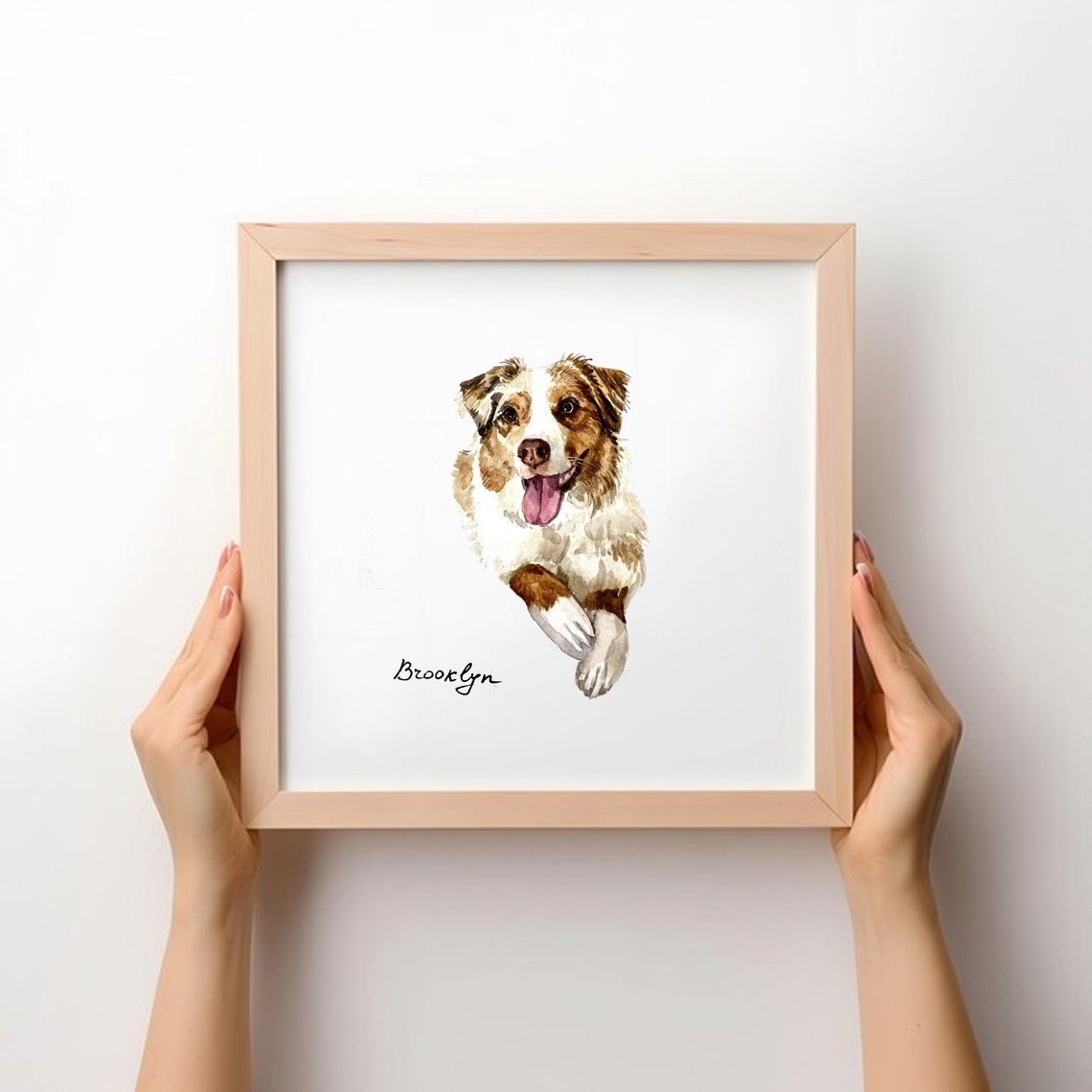 Peekaboo Pet Portrait, Custom Watercolor Art Print - Image 4