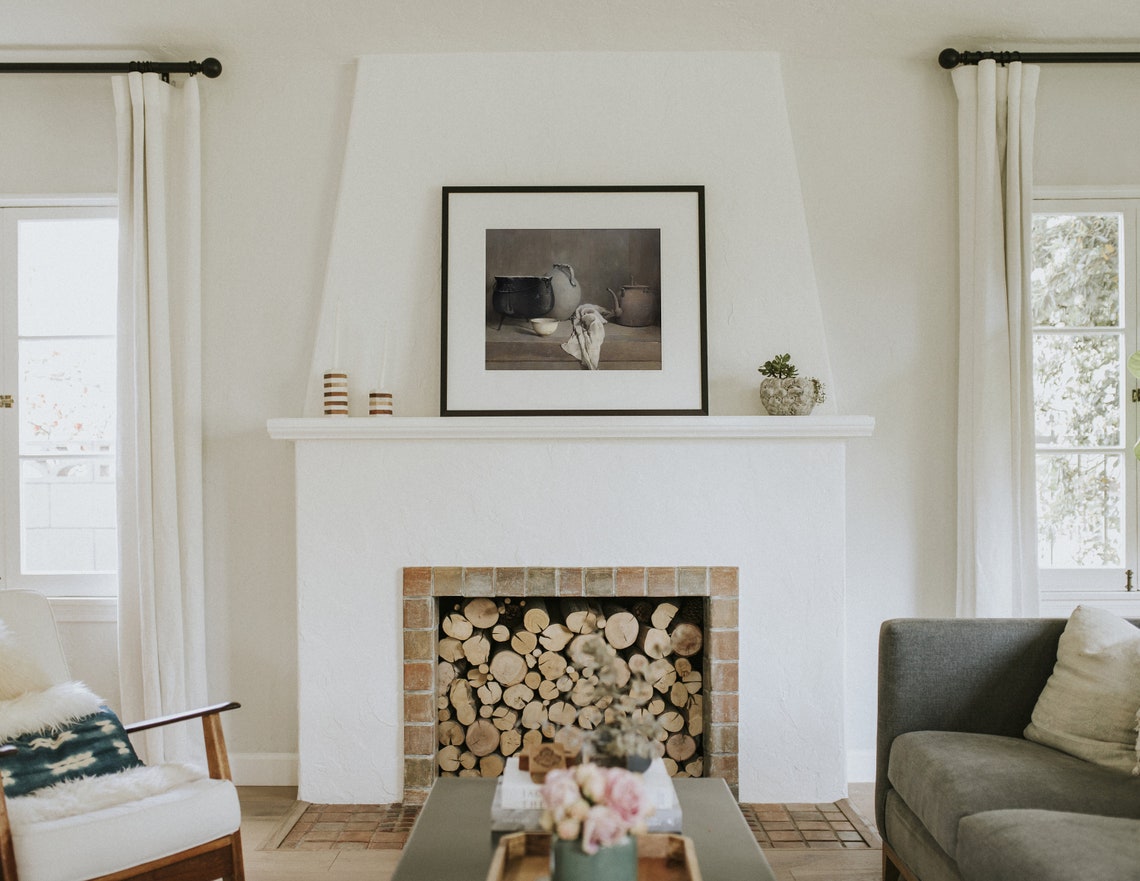 Kitchen Still Life, Moody Vintage Farmhouse Art Print - Image 3