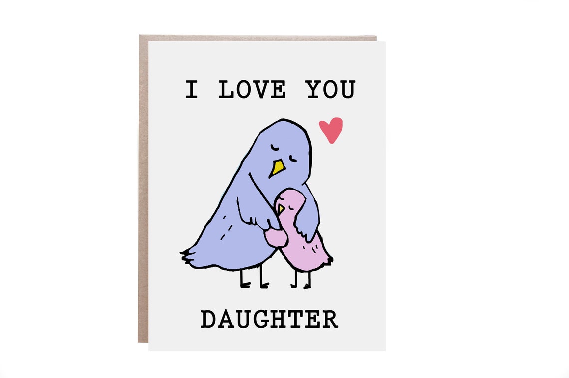 Daughter Card Daughter Love Card I Love You Daughter Best Daughter Ever Card For Daughter Daughter Valentine