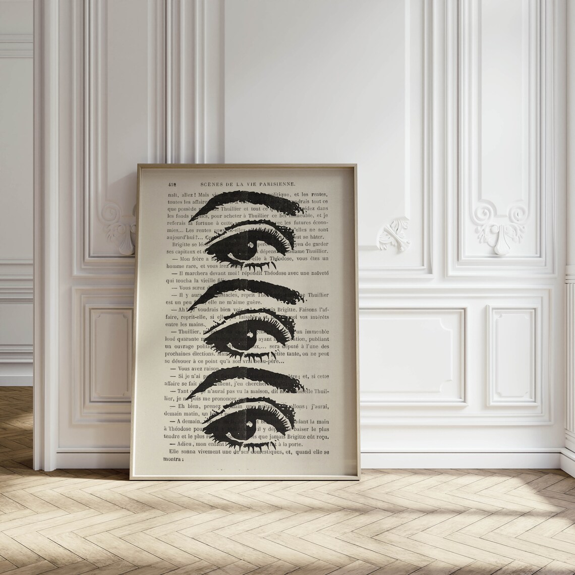 Black and White 70s Groovy Retro Art Print - Image 2